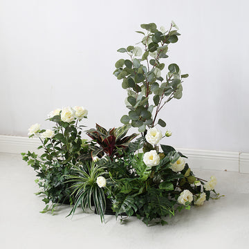 Landscaping Simulation Green Apple Leaf Plant and Flower Piece