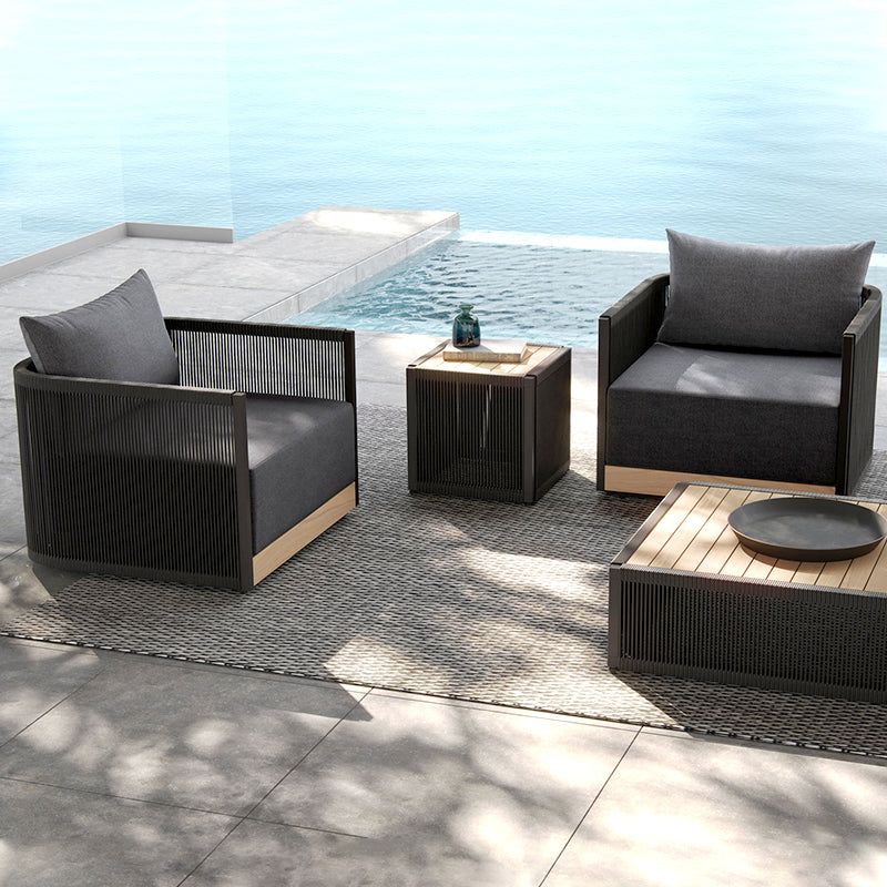 Rattan Teak Sofa Set Garden Plus