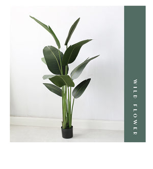 Simulation Bird of Paradise Leaf Decoration Pieces Garden Plus