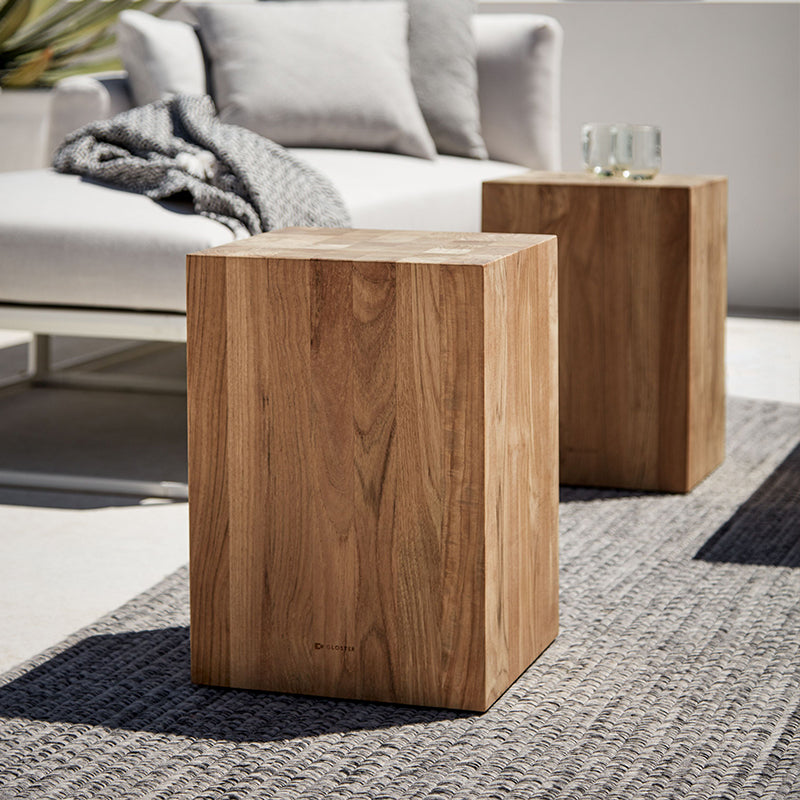 Special-shaped Wooden Side Table Garden Plus