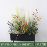Large Green Plant Reed Landscape Fake Flower and Grass Decoration Pieces Garden Plus