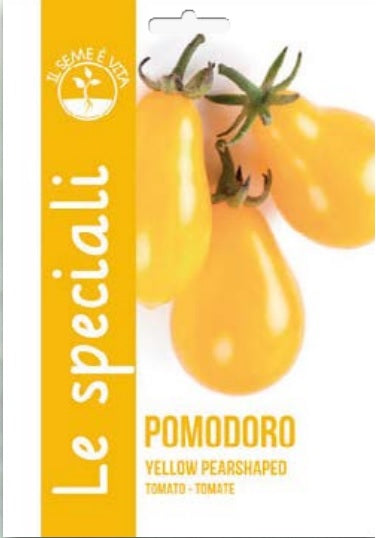 Pomodoro Yellow Pearshaped Tomato - Leben Seed Special / SNUN106/117 Garden Plus