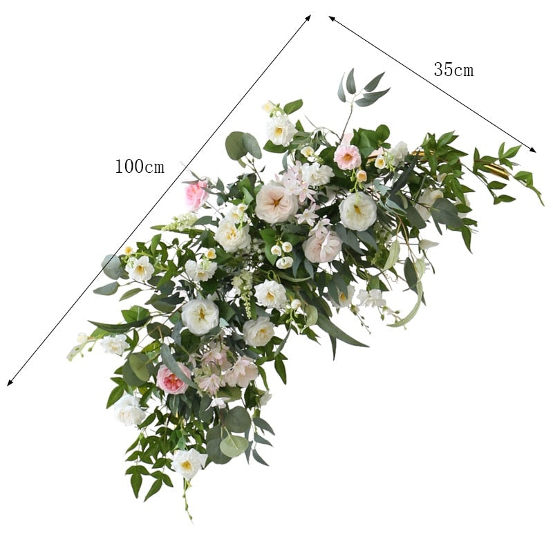 Simulation Mori Style Rose Arc Wall Wedding Decoration Piece Garden Plus