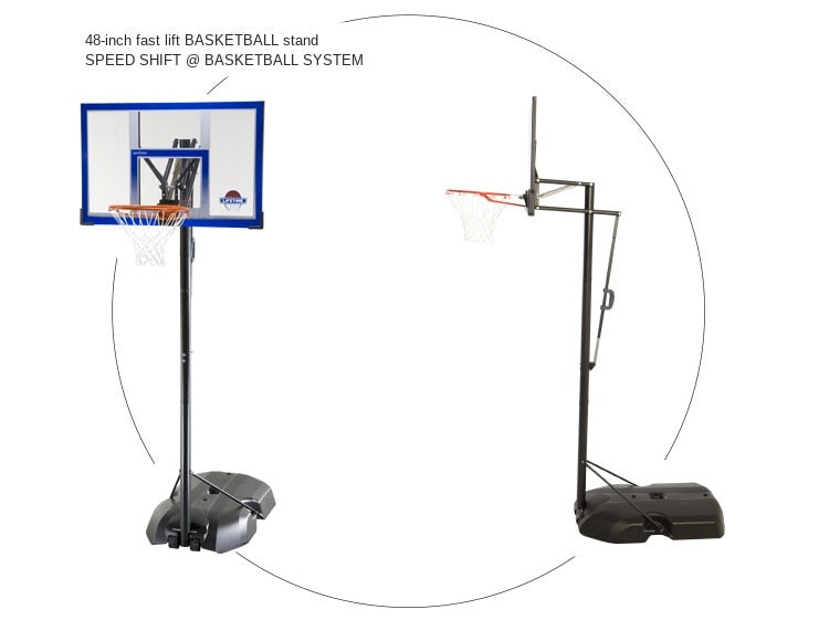 Lifetime 48-Inch Mobile Adjustable Outdoor Basketball Hoop Garden Plus