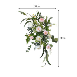 Simulation Mori Style Rose Arc Wall Wedding Decoration Piece Garden Plus