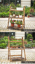 Wooden Flower Display Stand Garden Plus