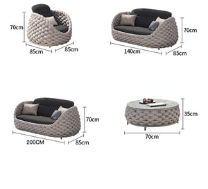 Rattan Sofa Set 11 Garden Plus