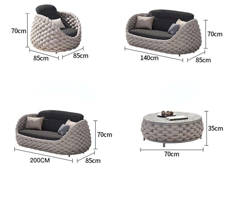 Rattan Sofa Set 11 Garden Plus