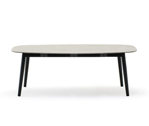 Stone surface Desk & Rattan Chair Combination Garden Plus