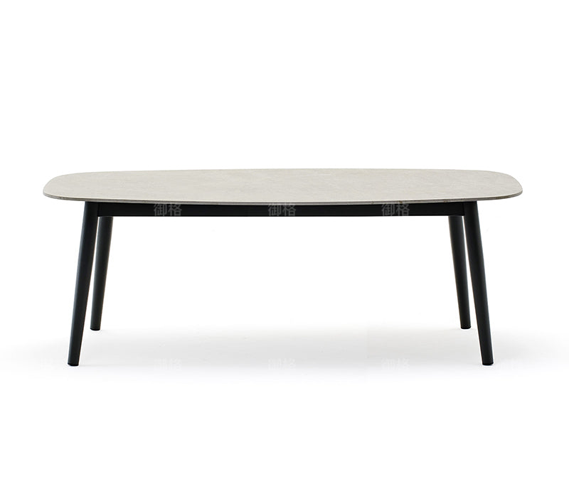 Stone surface Desk & Rattan Chair Combination Garden Plus