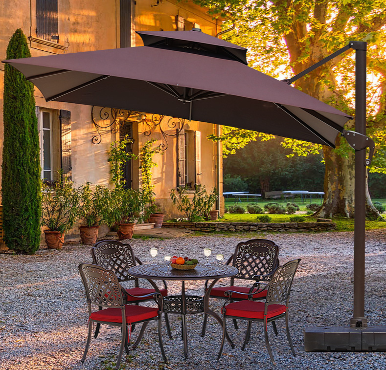 Modern Patio Umbrella With Water Base Garden Plus