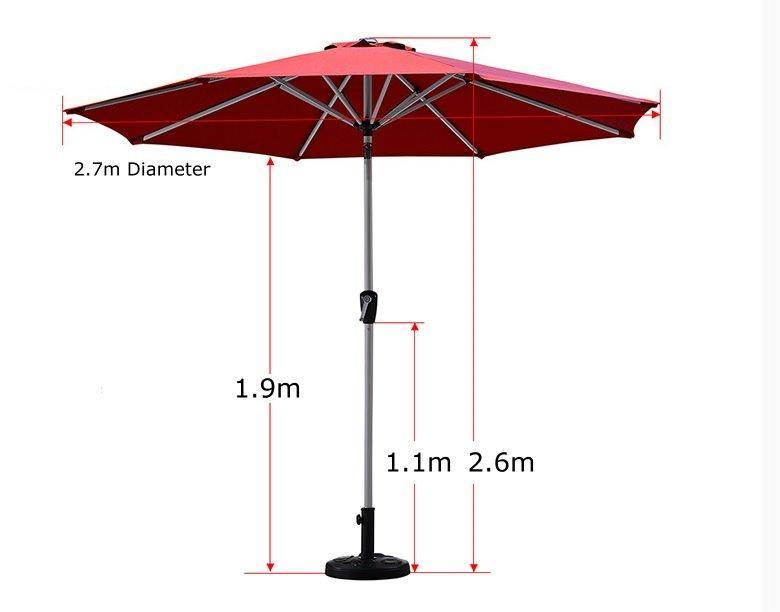 Aluminum Pole Umbrella Garden Plus