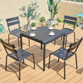 Aluminum Table and Chair Combination Garden Plus