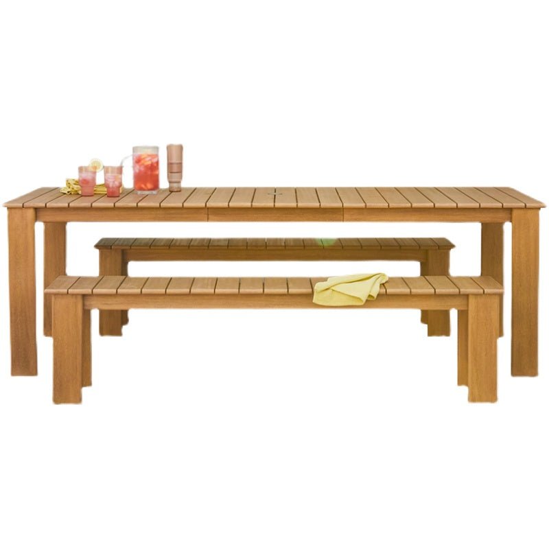 Antiseptic Wood Long Table and Chair Garden Plus