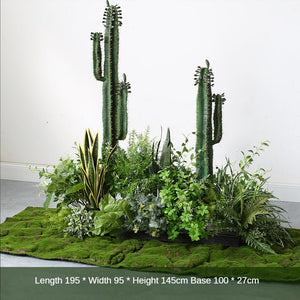 Artificial Cactus Bonsai Landscape Set Plant Decoration Pieces Garden Plus