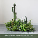 Artificial Cactus Bonsai Landscape Set Plant Decoration Pieces Garden Plus