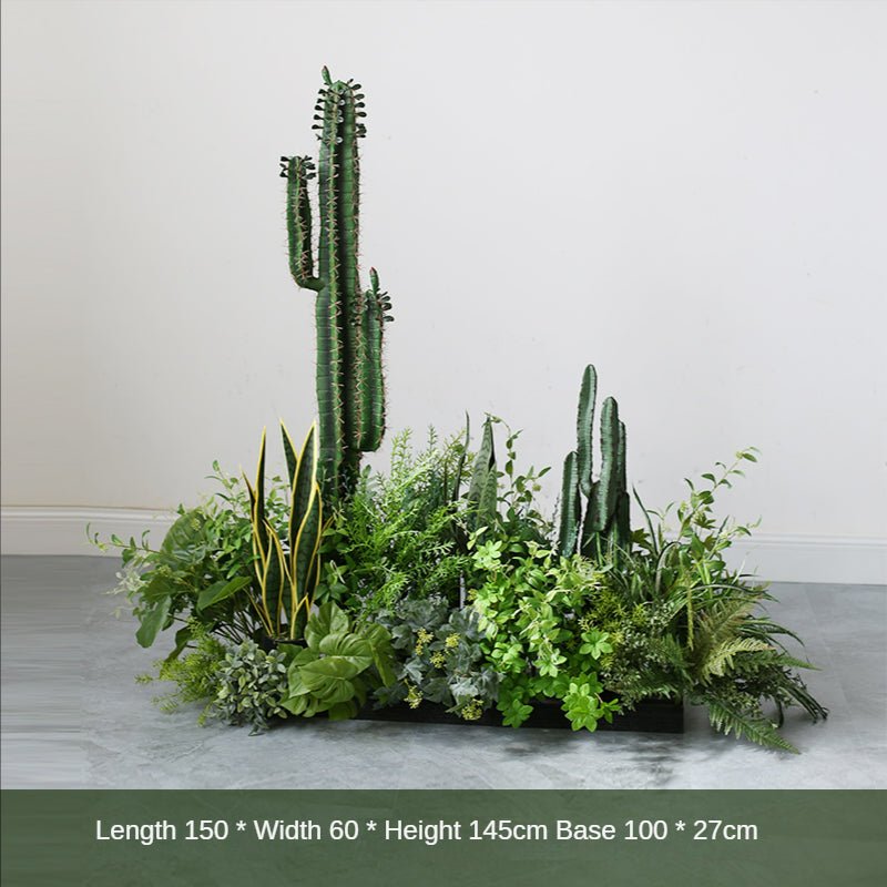 Artificial Cactus Bonsai Landscape Set Plant Decoration Pieces Garden Plus