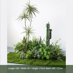 Artificial Cactus Bonsai Landscape Set Plant Decoration Pieces Garden Plus