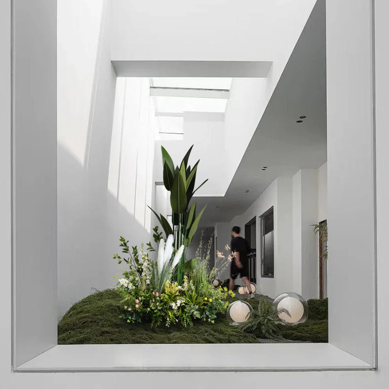 Artificial Combination on-the-Ground Green Potted Plants Deocoration Pieces Garden Plus