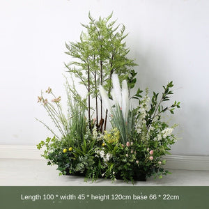 Artificial Combination on-the-Ground Green Potted Plants Deocoration Pieces Garden Plus