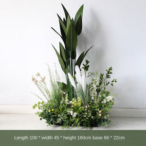 Artificial Combination on-the-Ground Green Potted Plants Deocoration Pieces Garden Plus