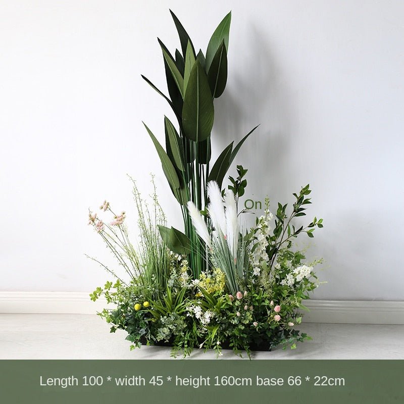 Artificial Combination on-the-Ground Green Potted Plants Deocoration Pieces Garden Plus