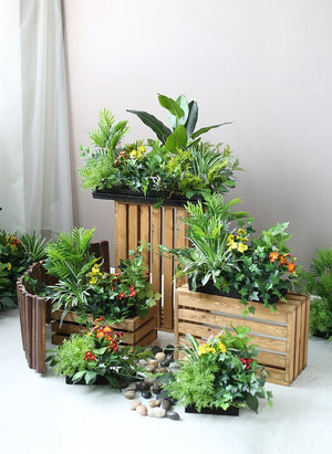 Artificial Green Partition Fence Planter Piece Garden Plus