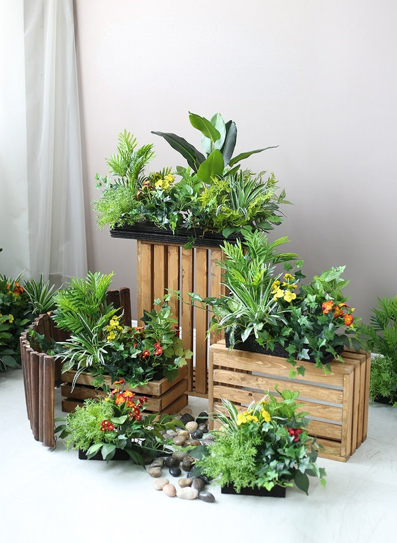 Artificial Green Partition Fence Planter Piece Garden Plus