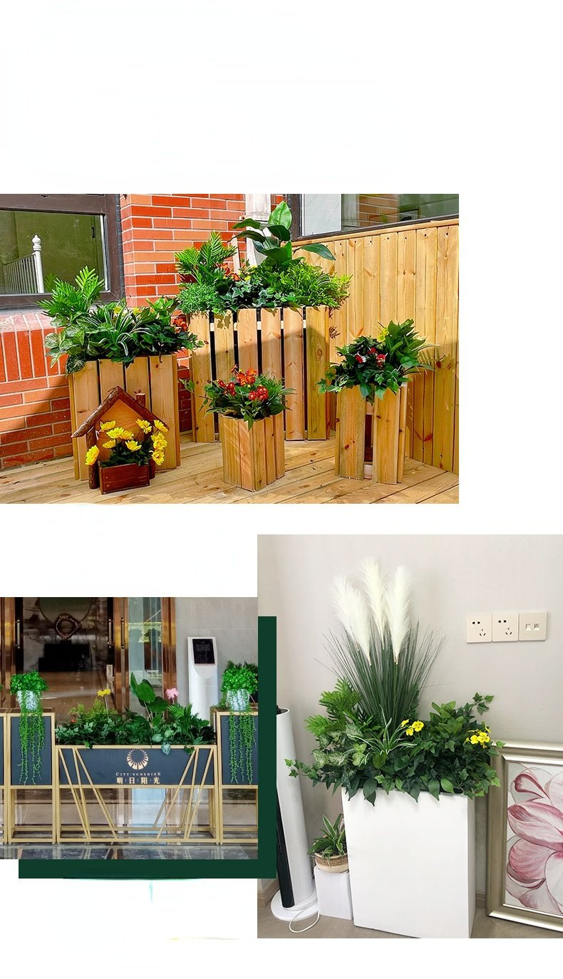 Artificial Green Partition Fence Planter Piece Garden Plus