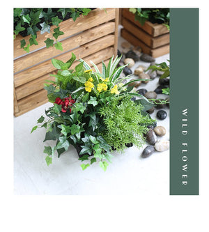 Artificial Green Partition Fence Planter Piece Garden Plus