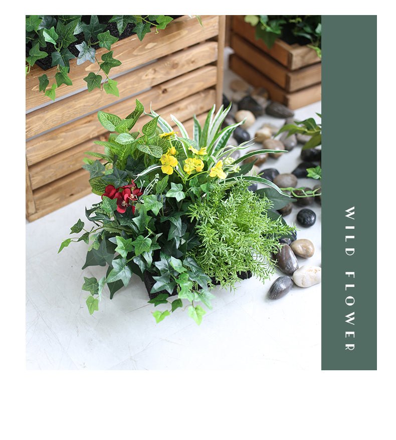 Artificial Green Partition Fence Planter Piece Garden Plus