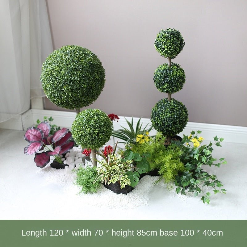 Artificial Green Plant Landscape Floral Arrangement Decoration Pieces Garden Plus