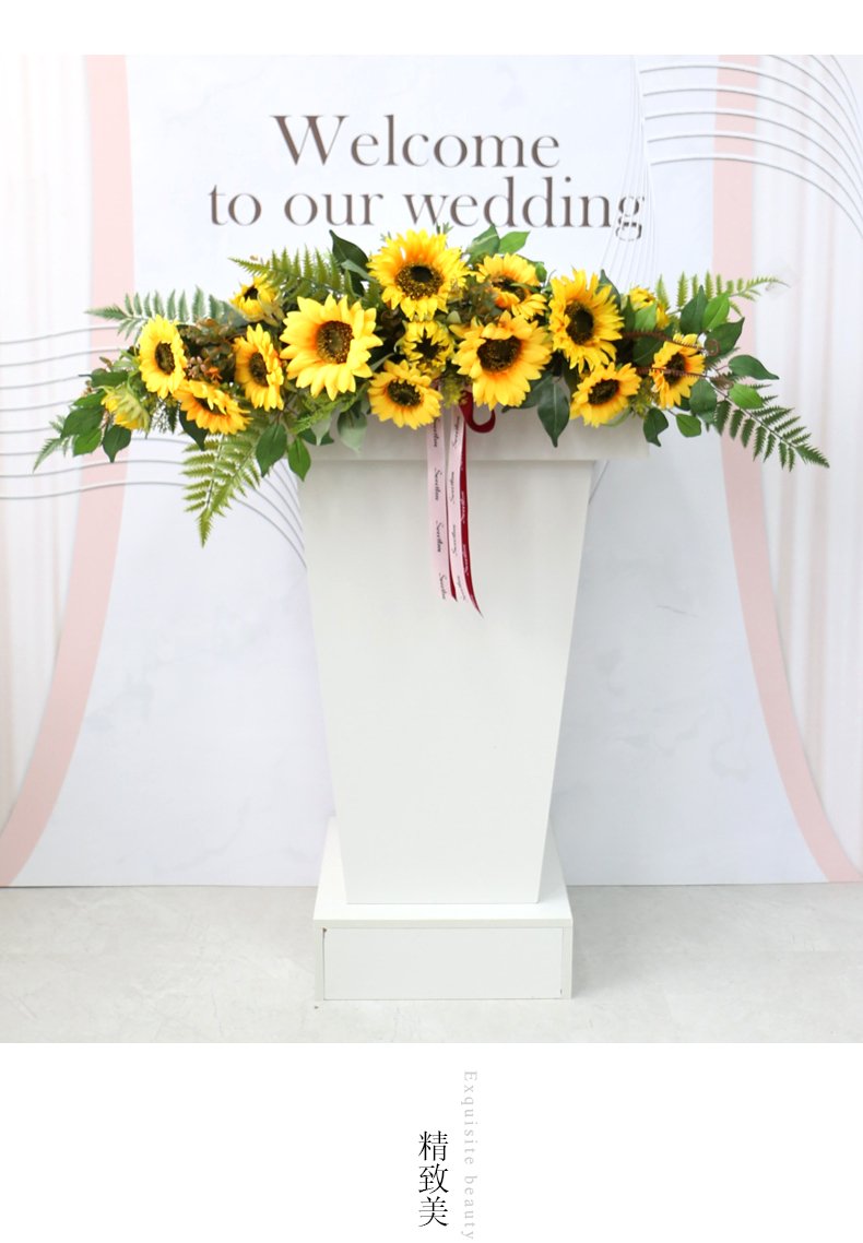 Artificial Lintel Flower Wedding Reception Decoration Piece Garden Plus