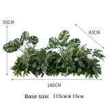 Artificial Outdoor Flower Box Partition Greenery Combination Decoration Pieces Garden Plus