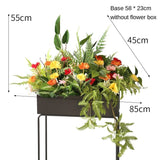 Artificial Outdoor Flower Box Partition Greenery Combination Decoration Pieces Garden Plus