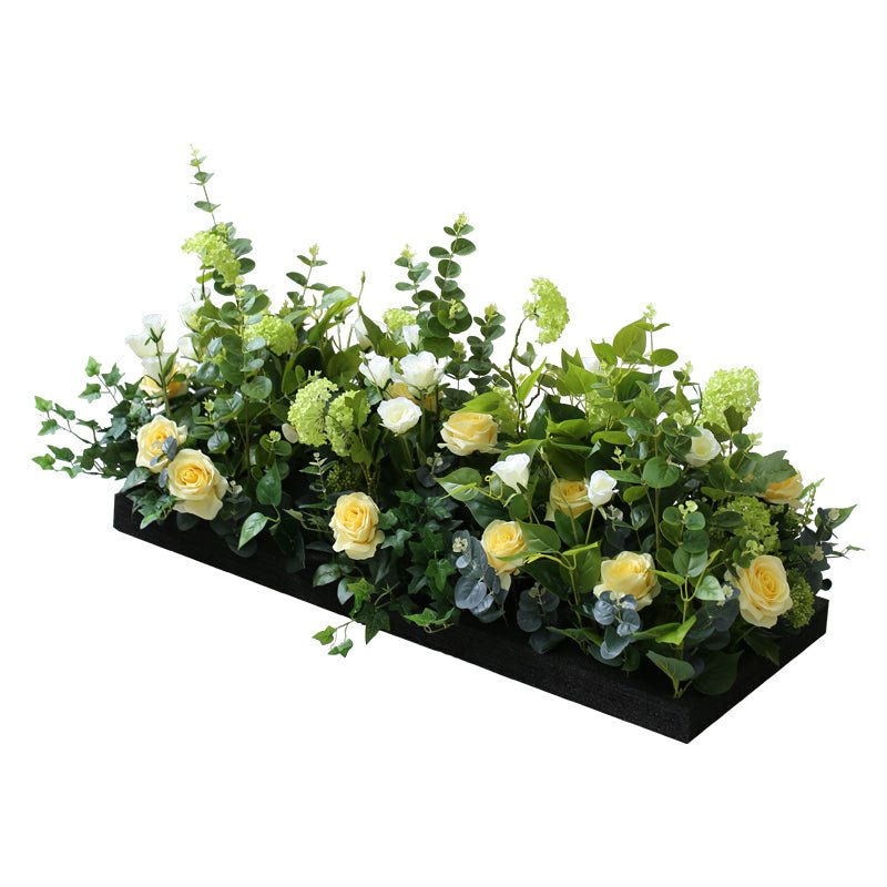 Artificial Partition Fence Rose Hydrangea Boxes Plant Decoration Piece Garden Plus