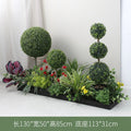 Artificial Spherical Milan Grass Plant Landscape Decorations Pieces Garden Plus