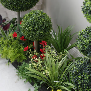 Artificial Spherical Milan Grass Plant Landscape Decorations Pieces Garden Plus