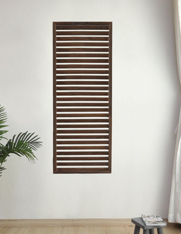 Outdoor Wooden Louver Mesh Screen Fence Garden Plus