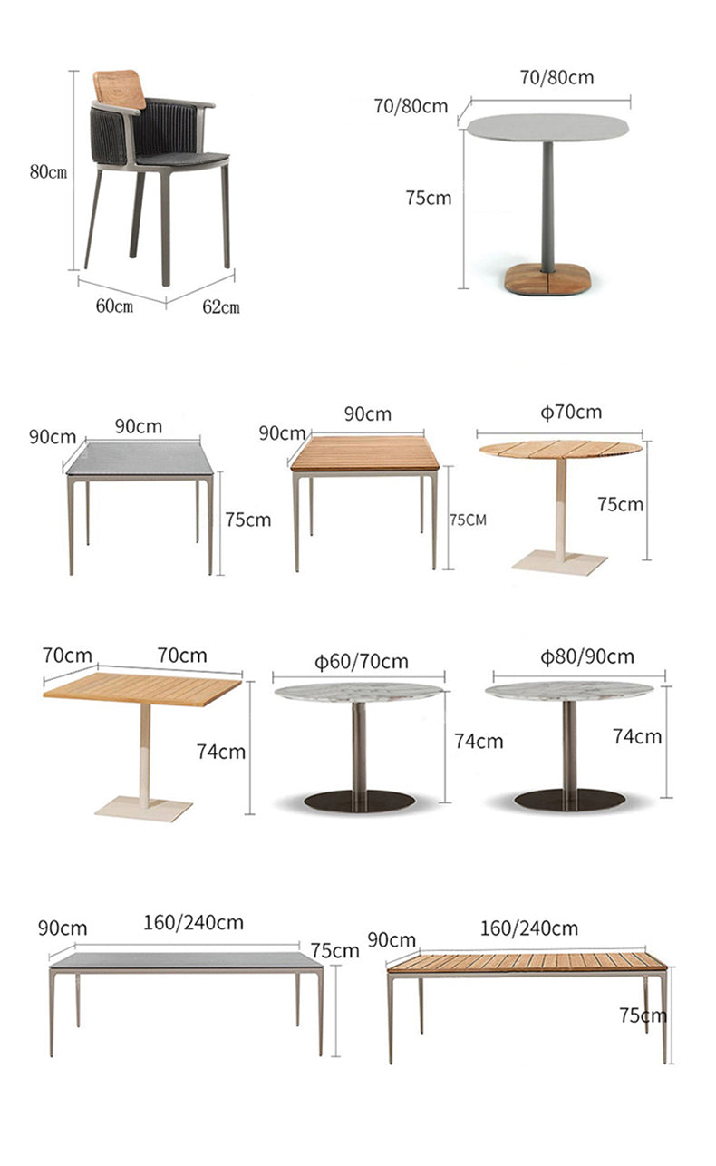 Rattan Table and Chair Set Garden Plus