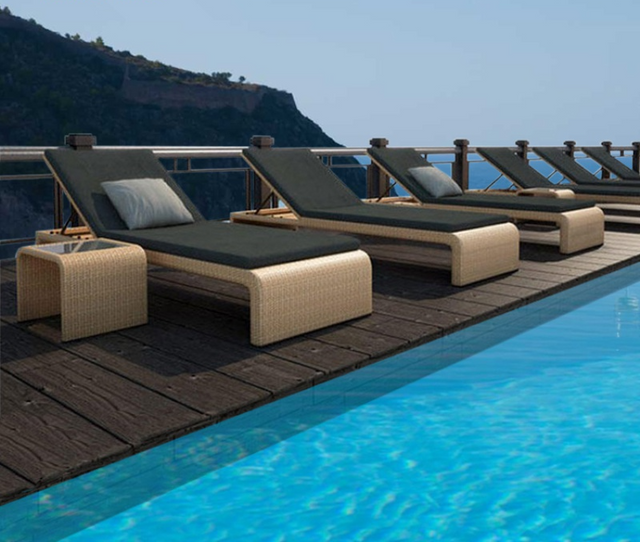 Sun Lounger No.5 with Side Table
