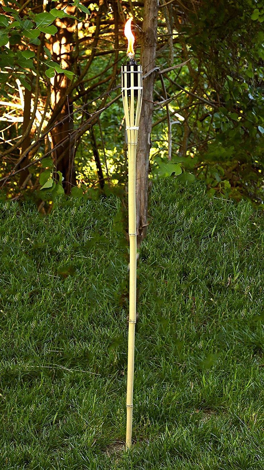 Bamboo Tiki Torches Garden Plus