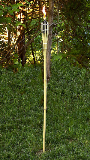 Bamboo Tiki Torches Garden Plus