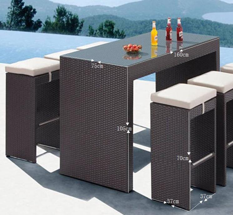 Bar table set 1 Garden Plus