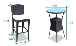 Bar table set 2 Garden Plus