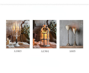 Retro European Table Candle stand Garden Plus