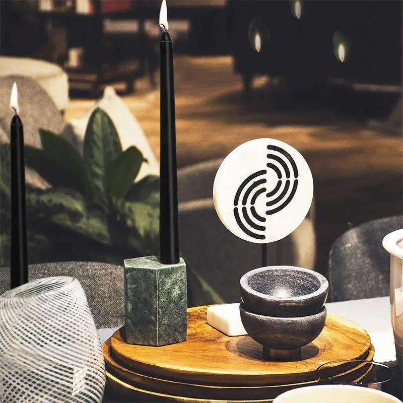 Black Taper Candles 10 Inches Tall Garden Plus