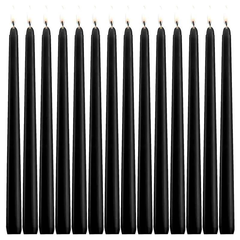 Black Taper Candles 10 Inches Tall Garden Plus
