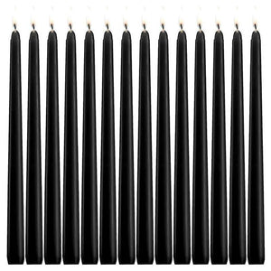 Black Taper Candles 10 Inches Tall Garden Plus
