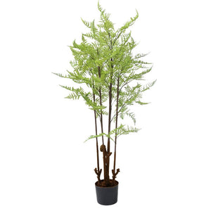 Bonsai Fern or Monstera Imitation Plant Decoration Piece Garden Plus